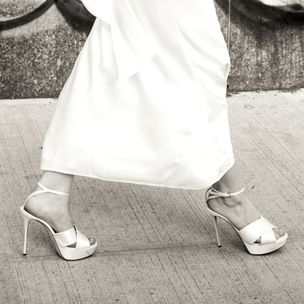 SERGIO ROSSI Alma white satin sandal - Picture 4 of 8